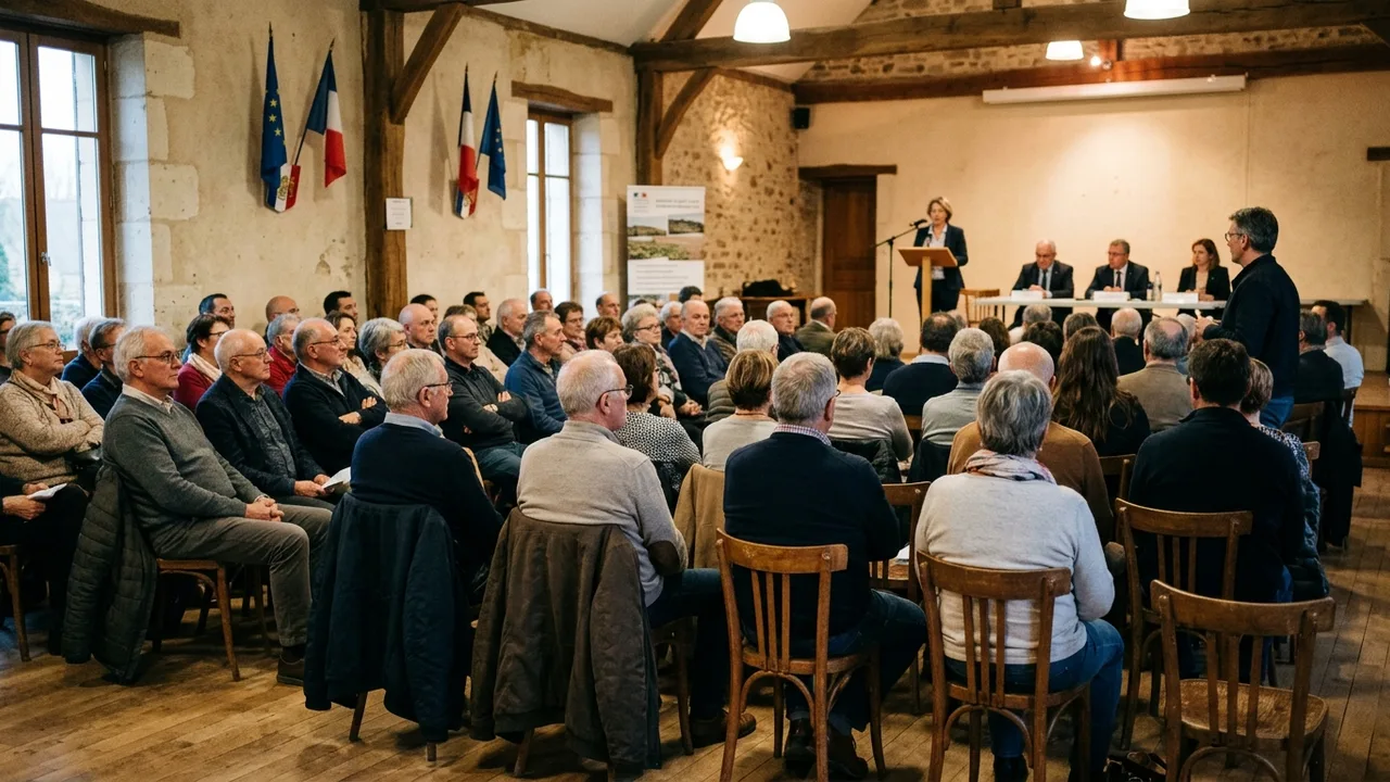 Réunion civique et dialogue d'utilité publique à Cabrières