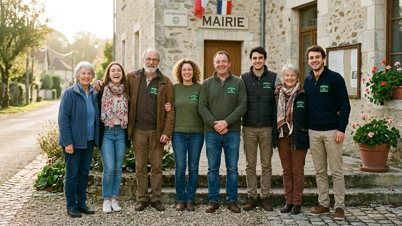 Groupe de bénévoles engagés au Foyer Rural de l'Estabel à Cabrières